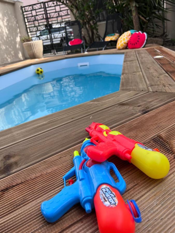 Charmante Maison Climatisee Avec Piscine Au Calme A 카르카손 외부 사진